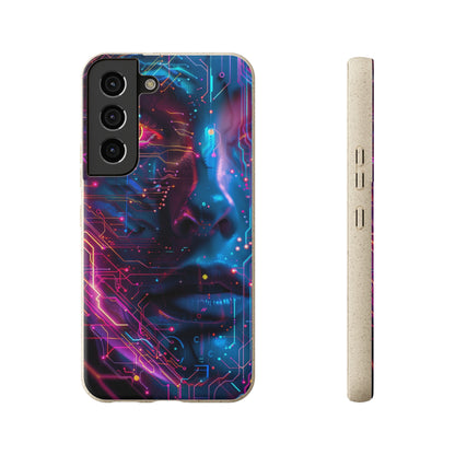 Cyberpunk woman Biodegradable Phone Case | iPhone / Samsung