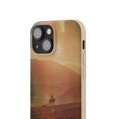 Horse rider cinematic Biodegradable Phone Case | iPhone / Samsung