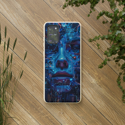 Cyberpunk woman Biodegradable Phone Case | iPhone / Samsung