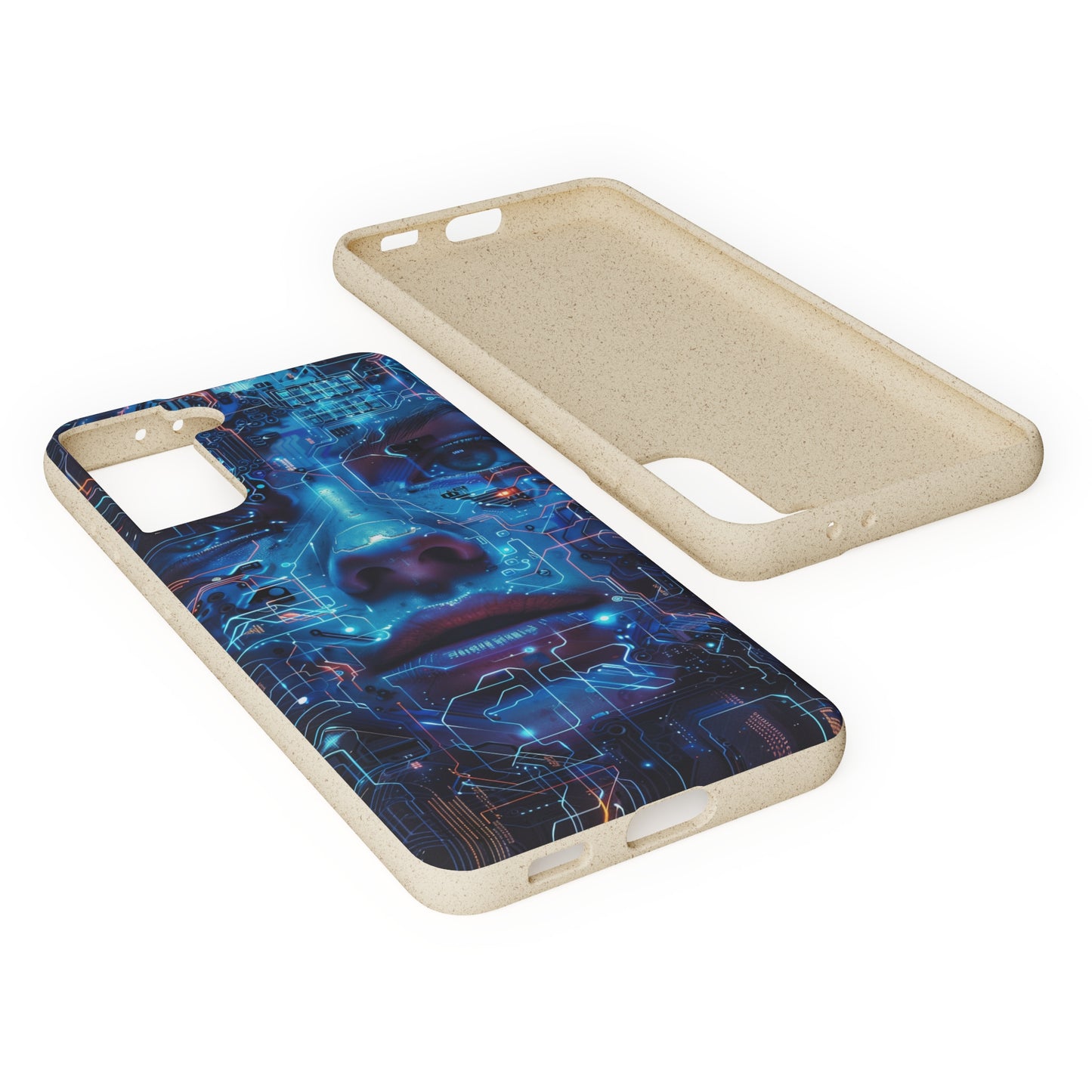 Cyberpunk woman Biodegradable Phone Case | iPhone / Samsung