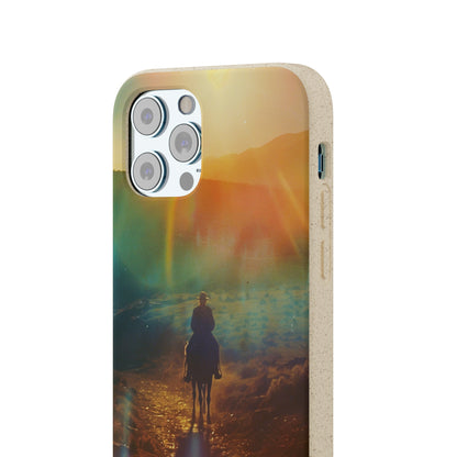 Horse rider cinematic Biodegradable Phone Case | iPhone / Samsung