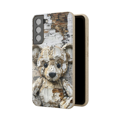 Vhils inspired Teddy Bear Biodegradable Phone Case | iPhone / Samsung