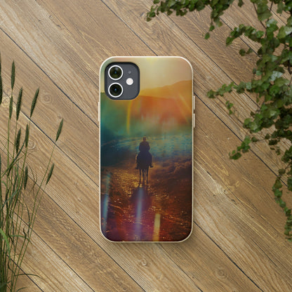 Horse rider cinematic Biodegradable Phone Case | iPhone / Samsung