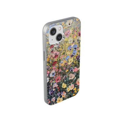 Damien Hirst Inspired Oil on Canvas Flowers | iPhone/Samsung | Slimline Phone Case