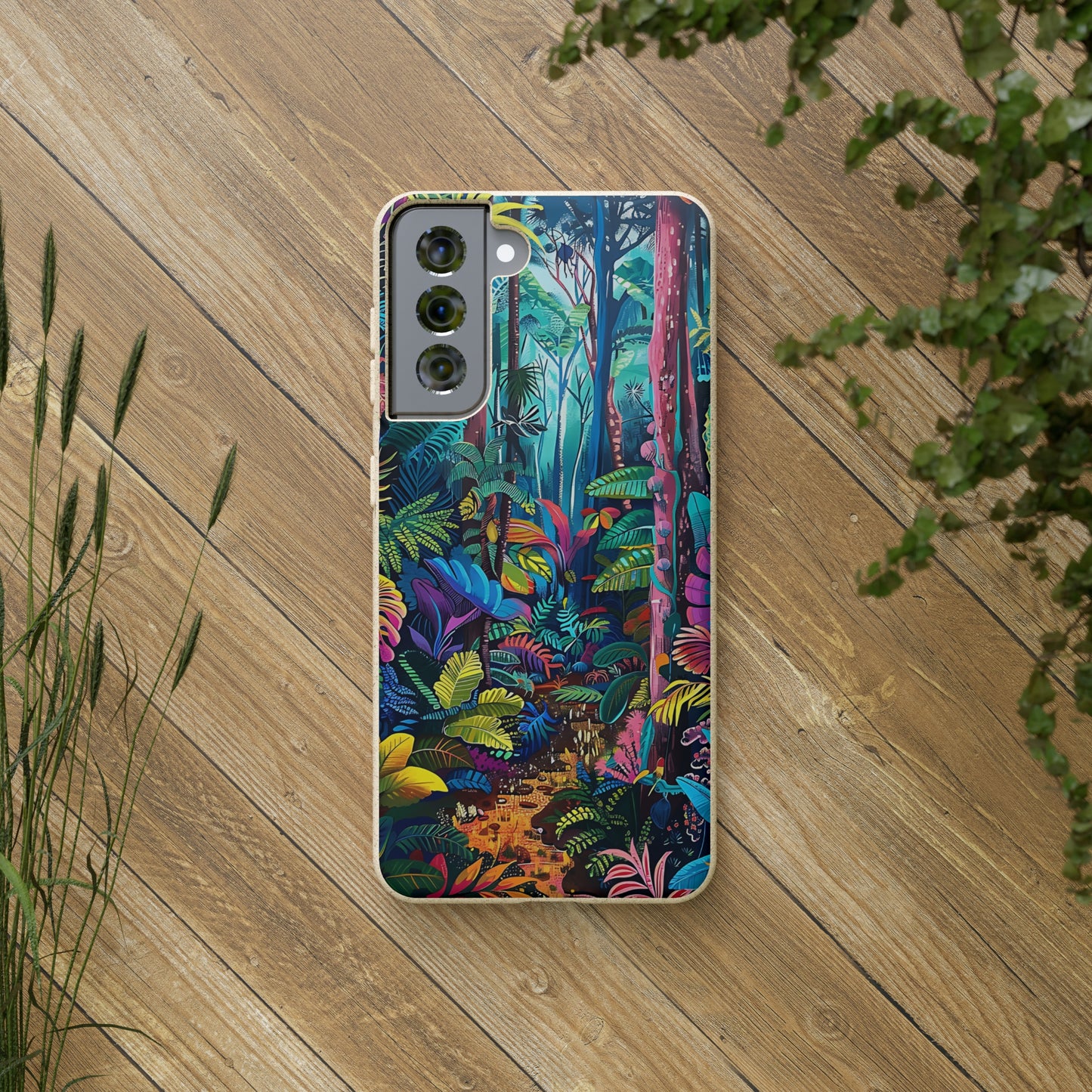 Colourful Rain Forest Biodegradable Phone Case | iPhone / Samsung