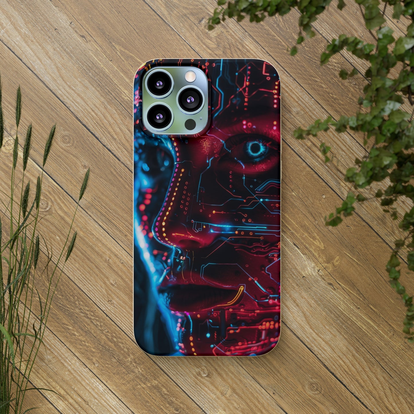 Cyberpunk woman Biodegradable Phone Case | iPhone / Samsung