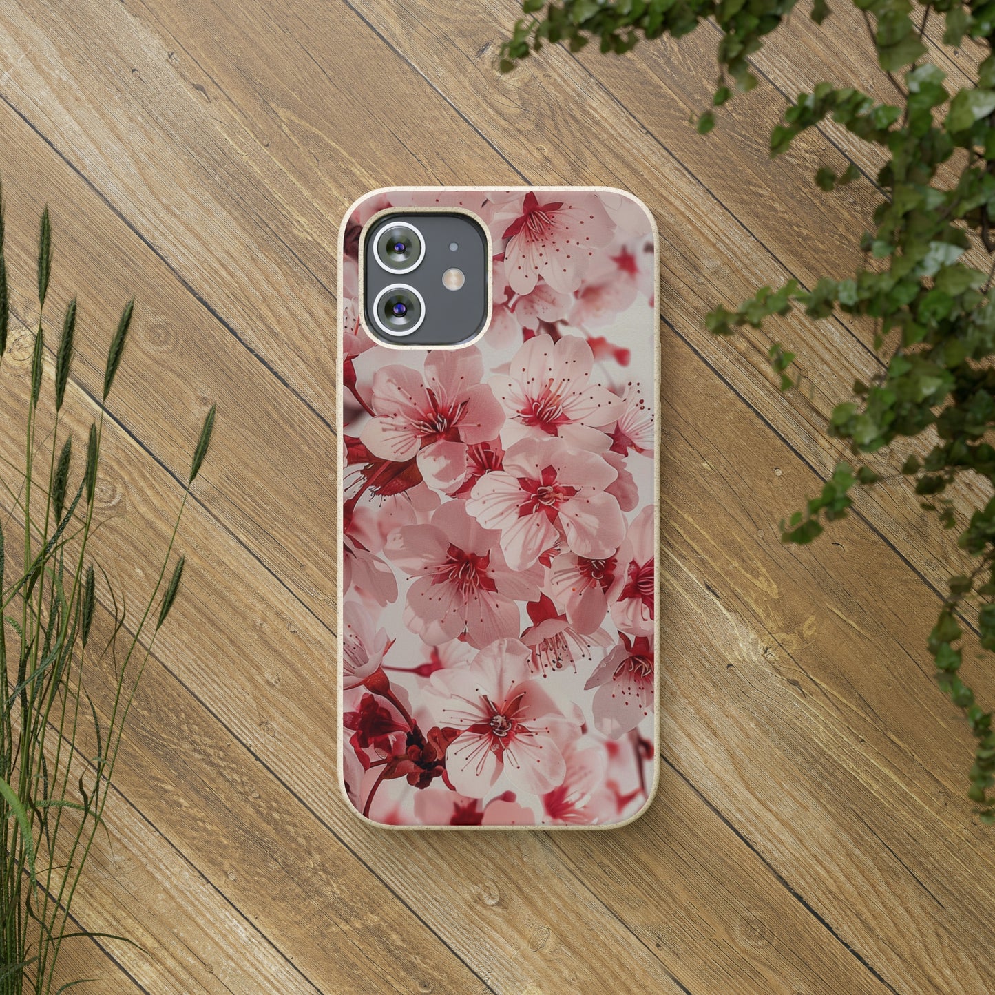 Pink Flowers Biodegradable Phone Case | iPhone / Samsung