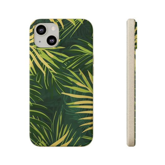 Green Leaves Biodegradable Phone Case | iPhone / Samsung