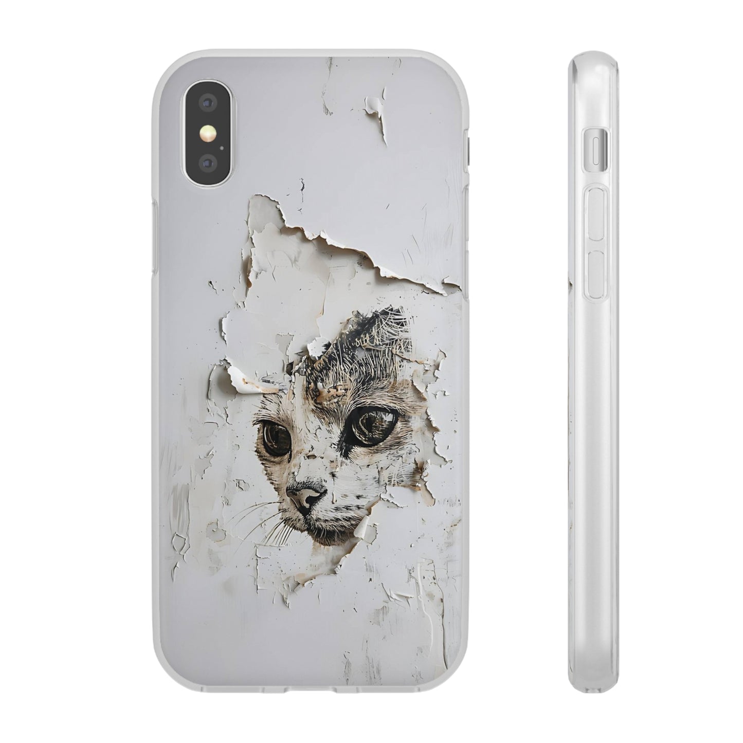 Vhils inspired Cat Phone Case | iPhone / Samsung