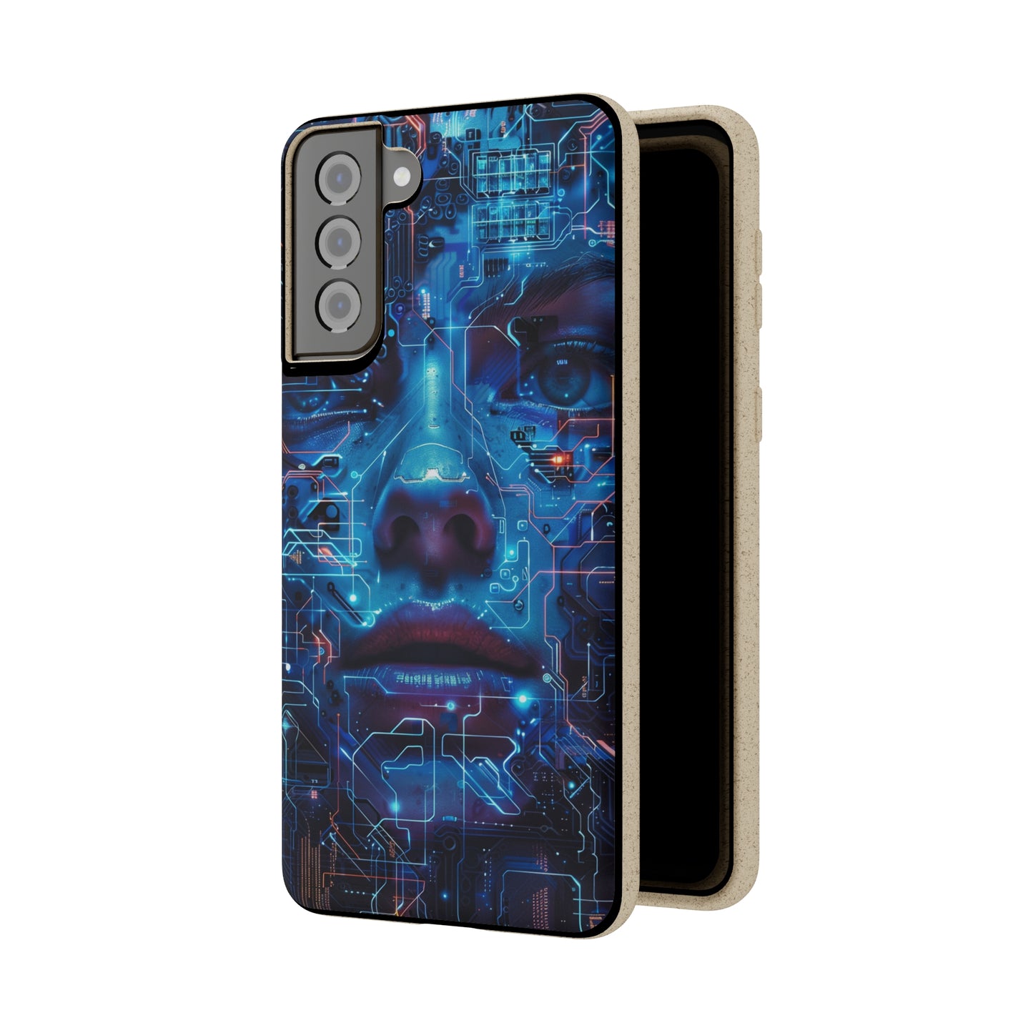 Cyberpunk woman Biodegradable Phone Case | iPhone / Samsung