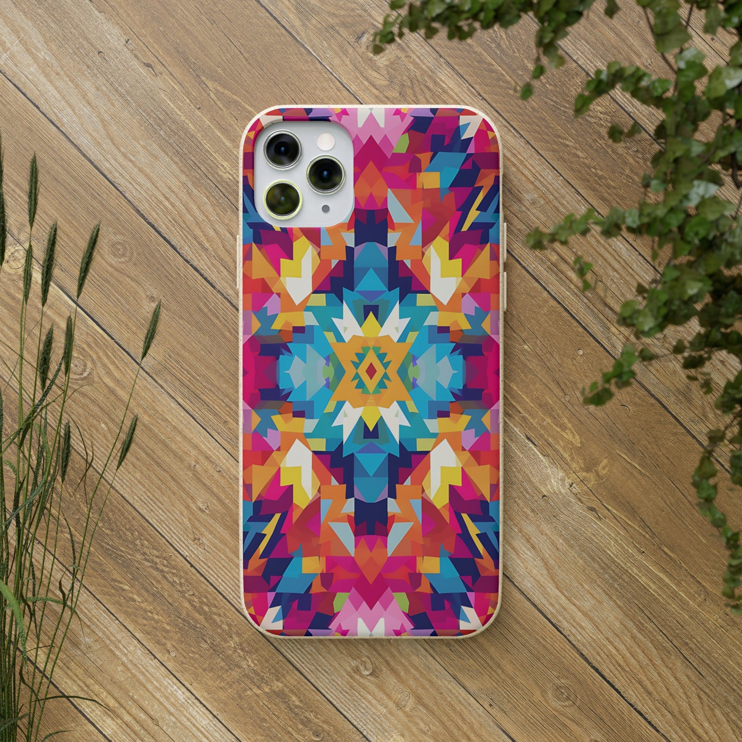 Bold, colourful pattern Biodegradable Phone Case | iPhone / Samsung