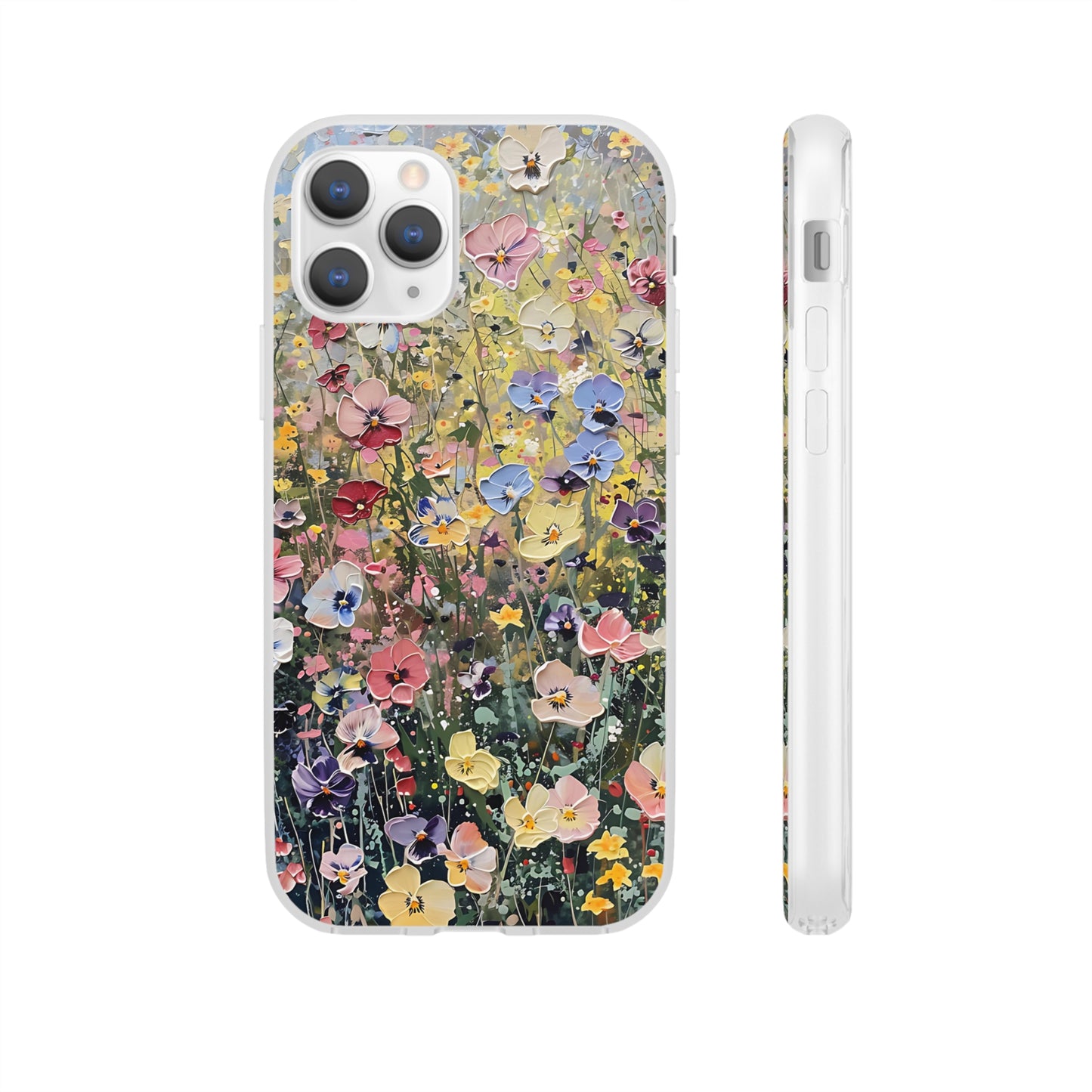 Damien Hirst Inspired Oil on Canvas Flowers | iPhone/Samsung | Slimline Phone Case