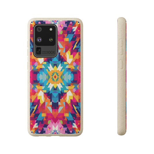 Bold, colourful pattern Biodegradable Phone Case | iPhone / Samsung