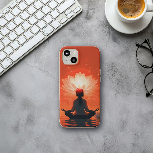 Yoga pose flower Biodegradable Phone Case | iPhone / Samsung