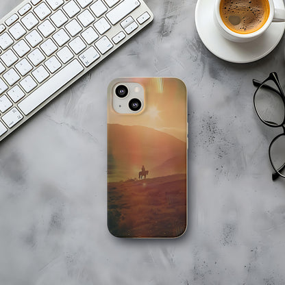 Horse rider cinematic Biodegradable Phone Case | iPhone / Samsung