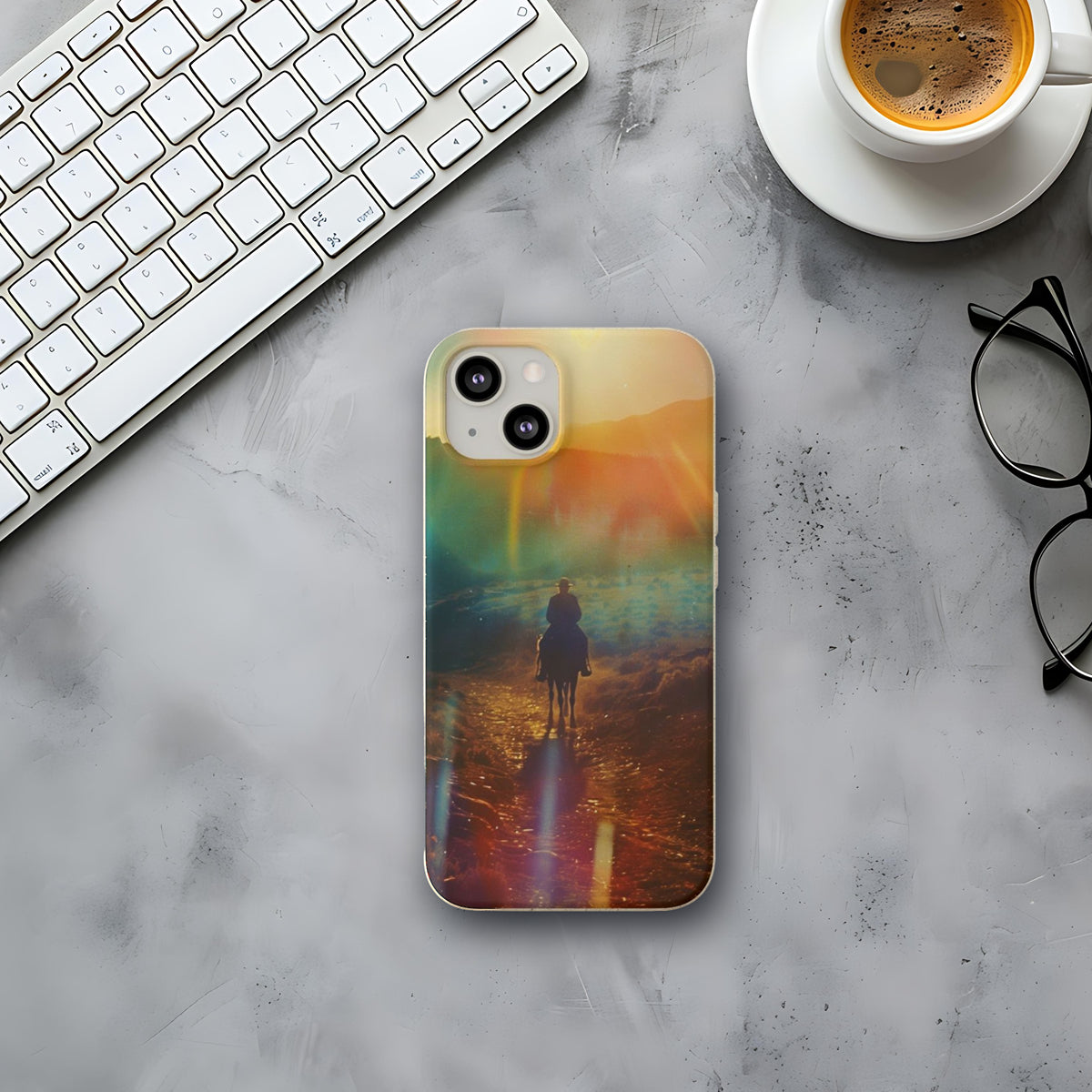 Horse rider cinematic Biodegradable Phone Case | iPhone / Samsung