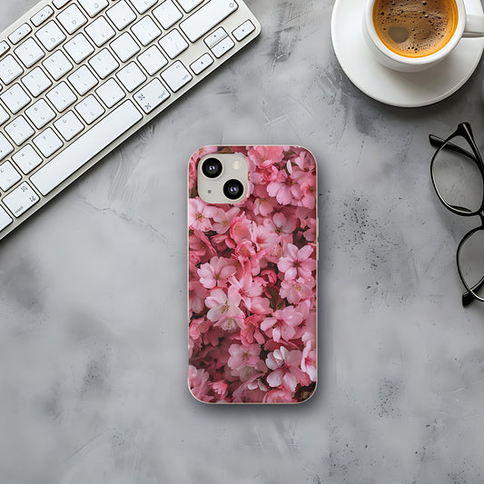 Pink Flowers Biodegradable Phone Case | iPhone / Samsung