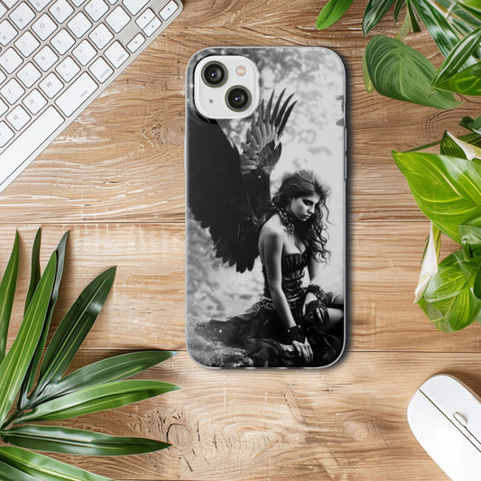 Gothic Woman and Raven | iPhone/Samsung | Slimline Phone Case