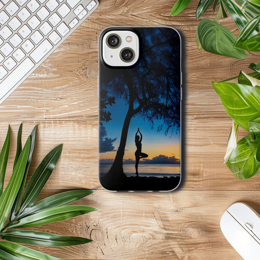 Yoga on the beach Phone Case | iPhone / Samsung | Slimline Case