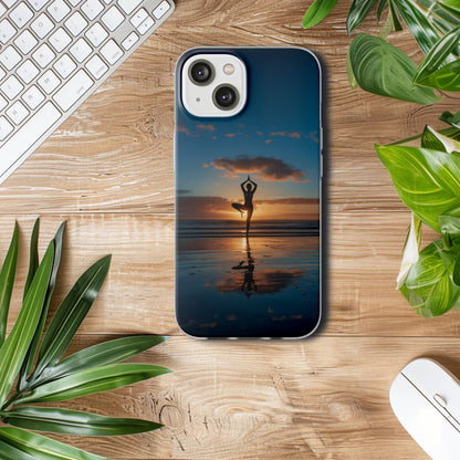 Yoga on the beach Phone Case | iPhone / Samsung