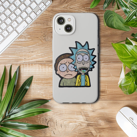 Rick and Morty Embroidered badge Phone Case